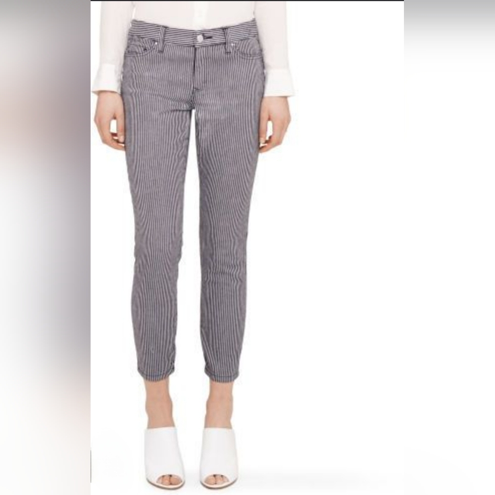 Club Monaco Maebel Striped Crop Jeans 2